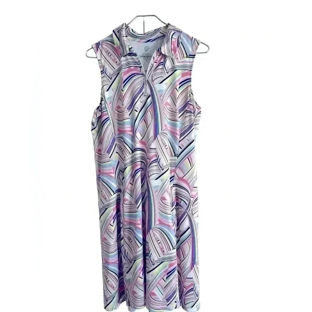GG Blue Women's Luxe Sport Sleeveless Golf Dress Size Medium